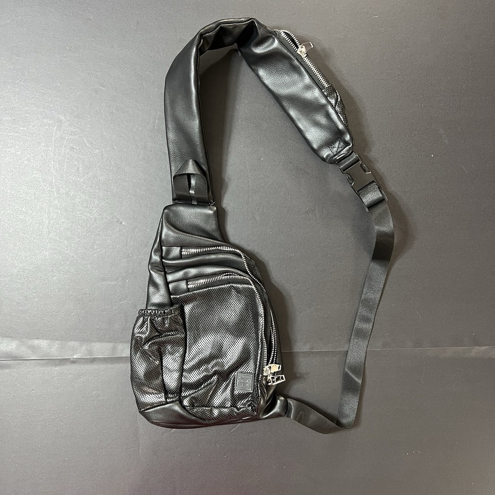 Joy Lab Black Sling Crossbody Backpack Black